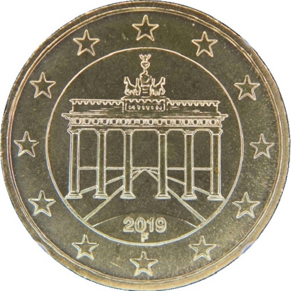 Германия 10 Евро цент (2019) "F" KM#