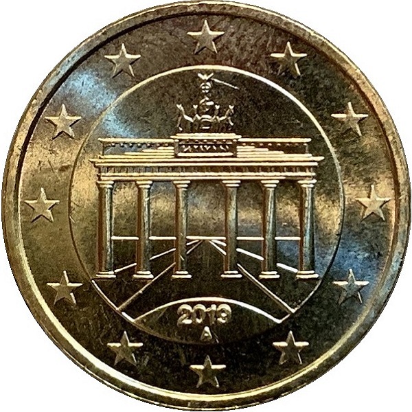 Германия 50 Евро цент (2019) "A" KM#