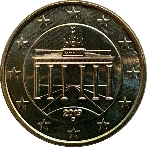 Germany 50 Euro cent (2019) "D" KM#