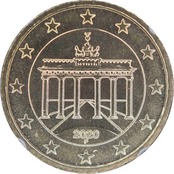 Германия 10 Евро цент (2020) "F" KM#