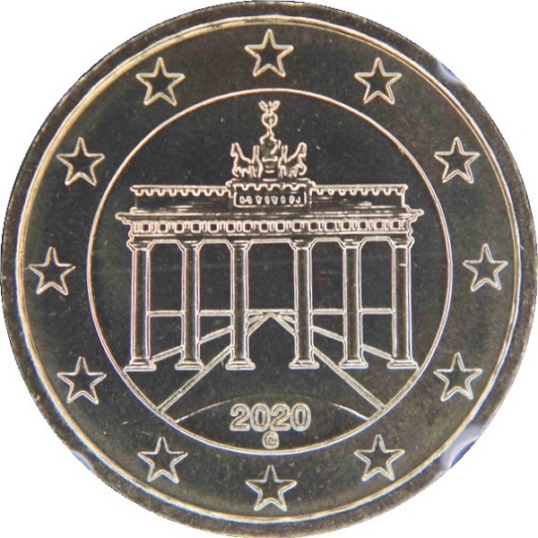 Германия 10 Евро цент (2020) "G" KM#