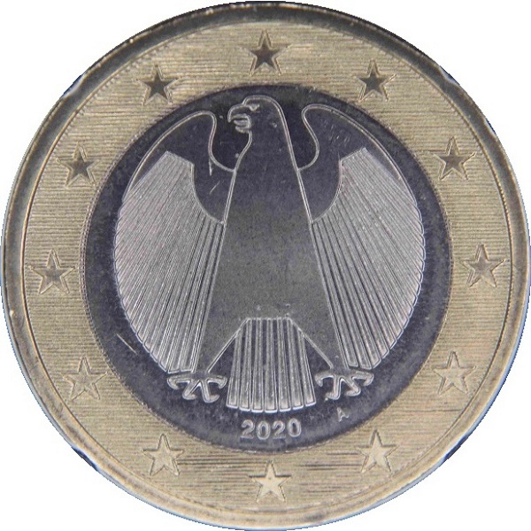 Германия 1 Евро (2020) "A" KM#