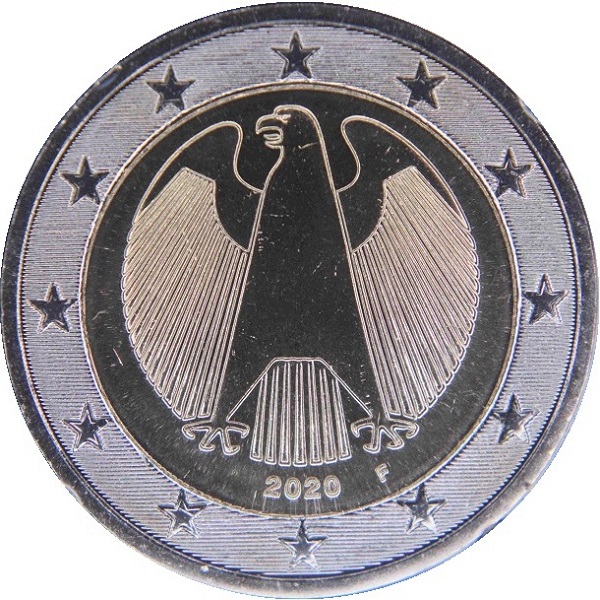Германия 2 Евро (2020) "F" KM#