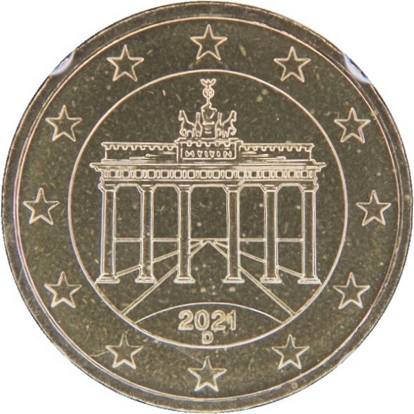 Germany 10 Euro cent (2021) "D" KM#