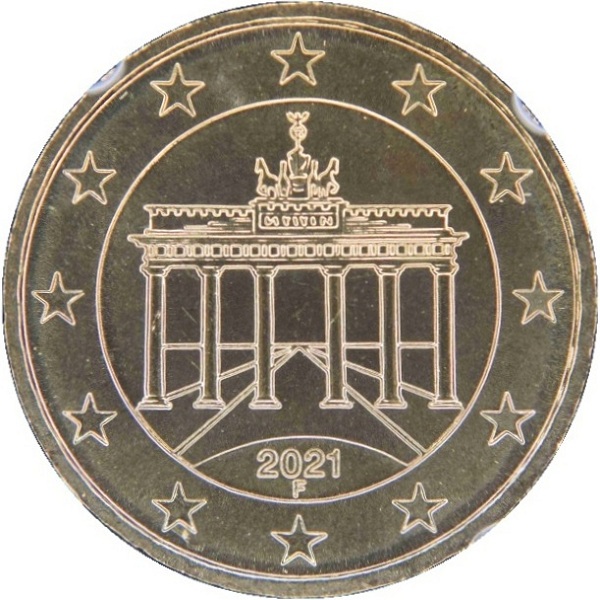 Германия 10 Евро цент (2021) "F" KM#