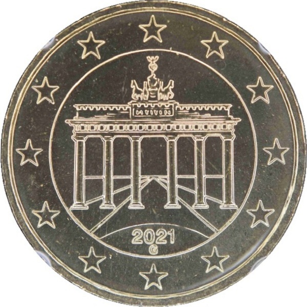 Германия 10 Евро цент (2021) "G" KM#