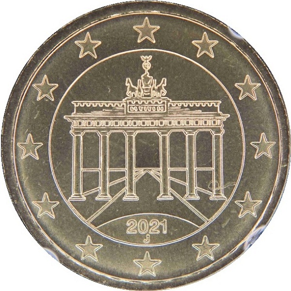 Germany 10 Euro cent (2021) "J" KM#