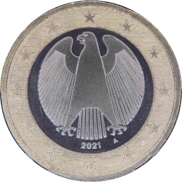 Germany 1 Euro (2021) "A" KM#