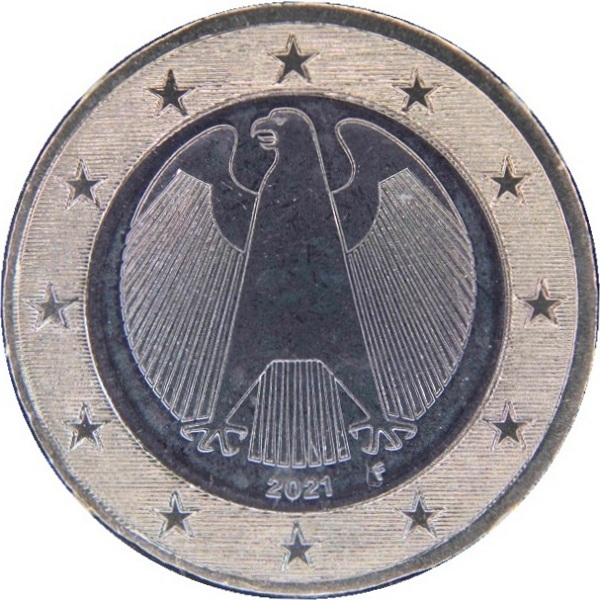 Germany 1 Euro (2021) "F" KM#