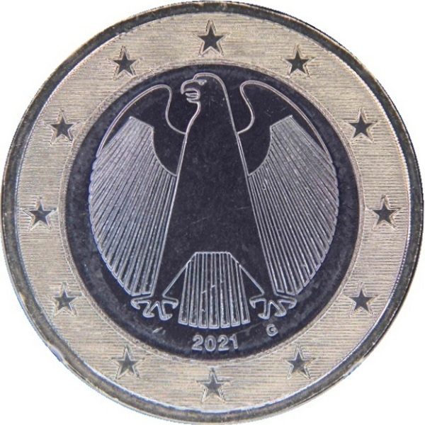 Германия 1 Евро (2021) "G" KM#
