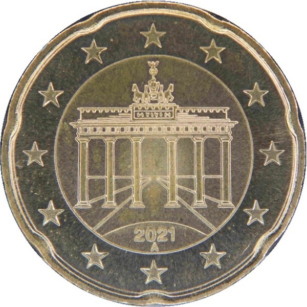 Germany 20 Euro cent (2021) "A" KM#