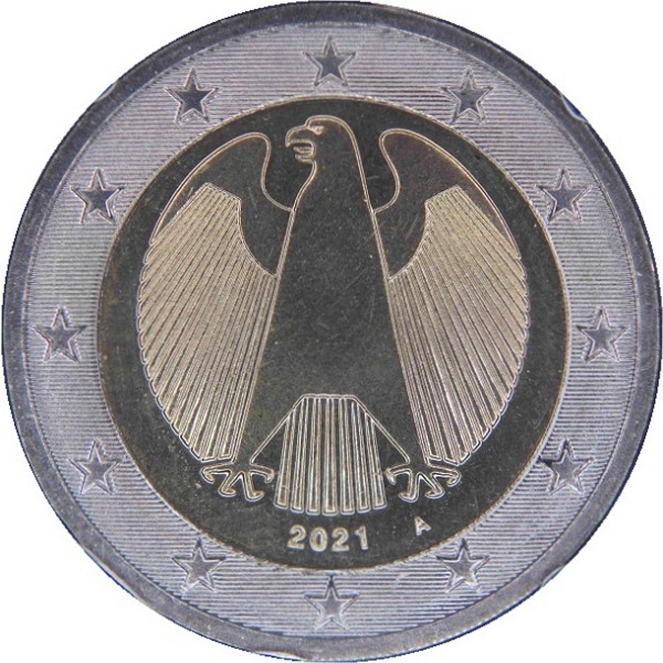 Germany 2 Euro (2021) "A" KM#