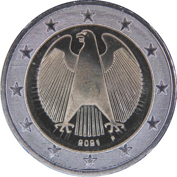 Germany 2 Euro (2021) "F" KM#