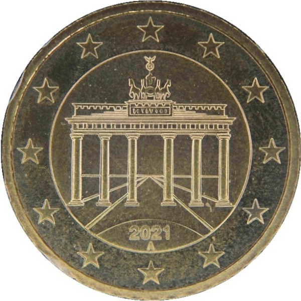 Germany 50 Euro cent (2021) "A" KM#
