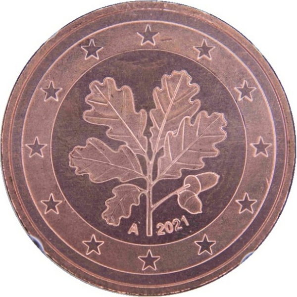 Germany 5 Euro cent (2021) "A" KM#