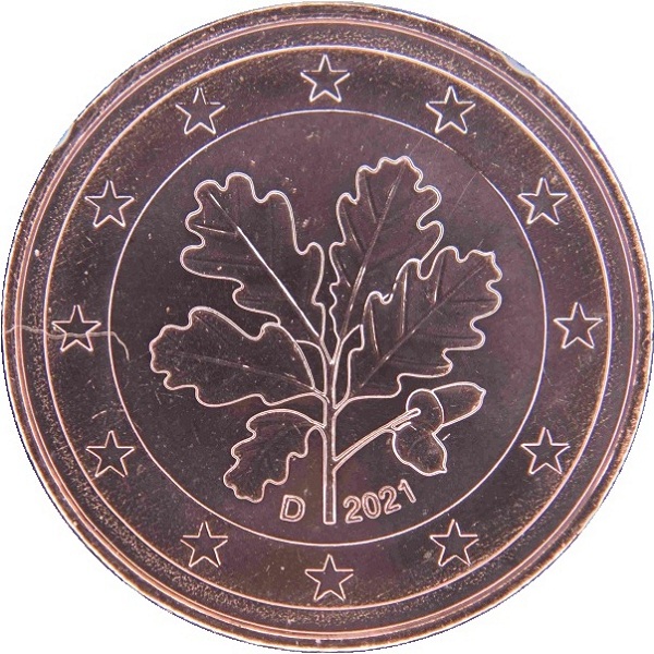Germany 5 Euro cent (2021) "D" KM#