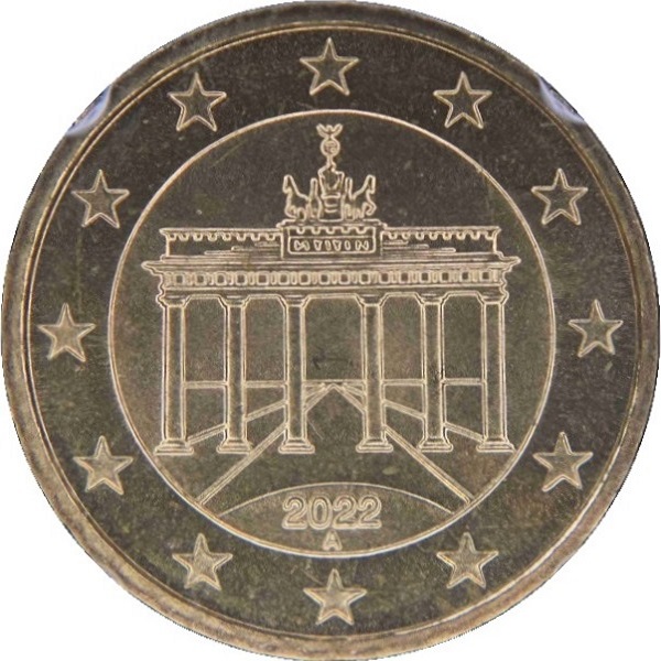 Германия 10 Евро цент (2022) "A" KM#