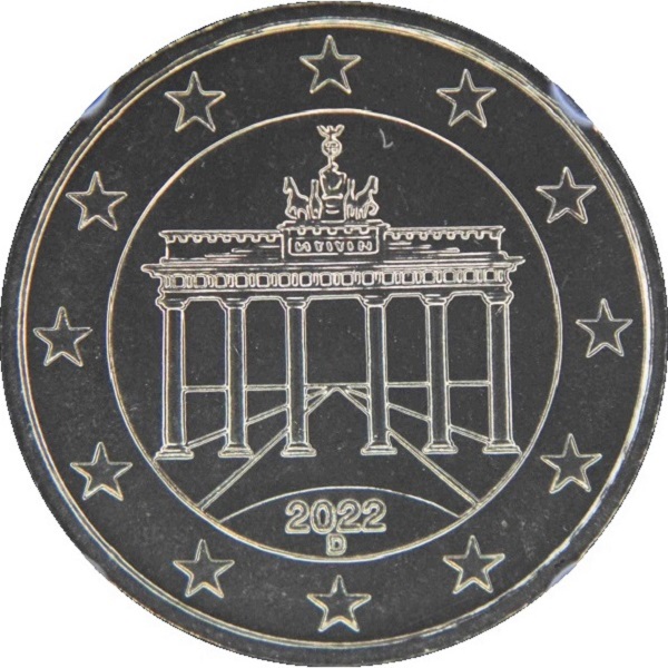 Германия 10 Евро цент (2022) "D" KM#