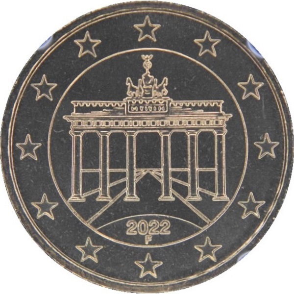 Германия 10 Евро цент (2022) "F" KM#