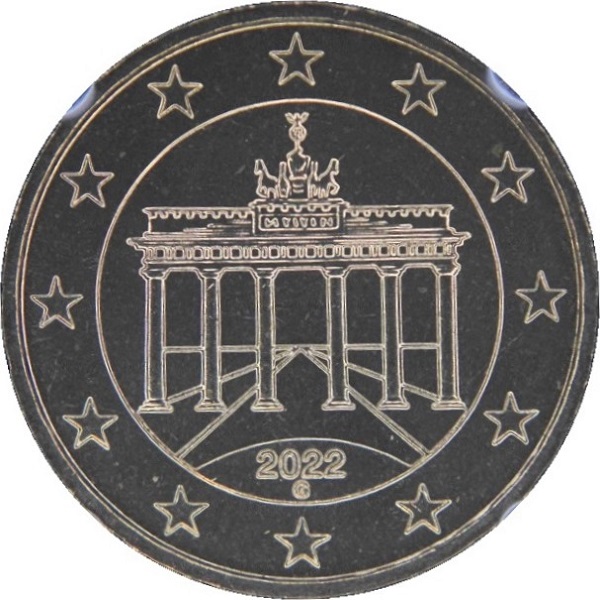 Германия 10 Евро цент (2022) "G" KM#