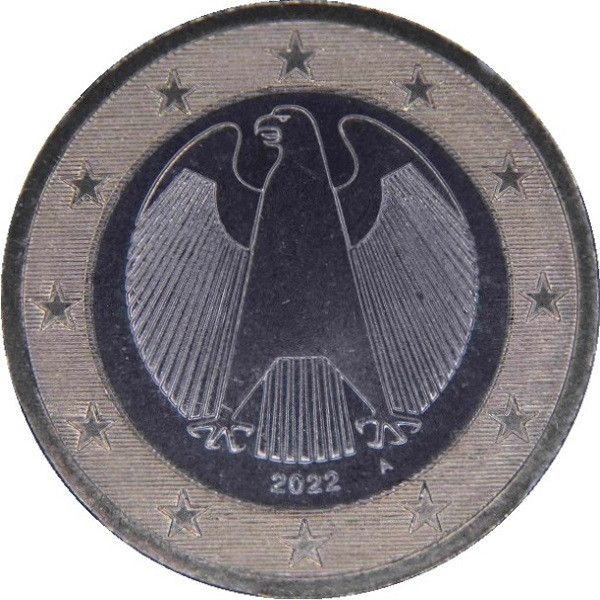 Германия 1 Евро (2022) "A" KM#