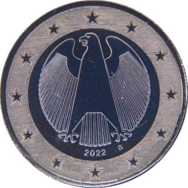 Германия 1 Евро (2022) "G" KM#
