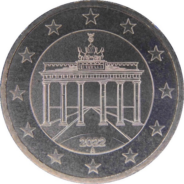 Германия 50 Евро цент (2022) "A" KM#