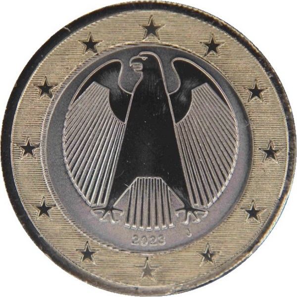 Германия 1 Евро (2023) "J" KM#