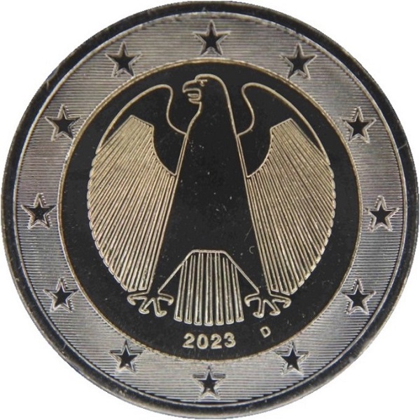 Германия 2 Евро (2023) "D" KM#