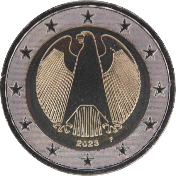 Германия 2 Евро (2023) "F" KM#
