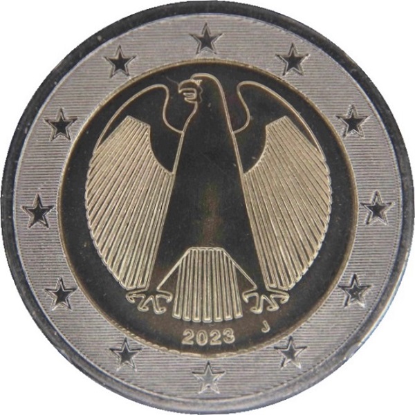 Германия 2 Евро (2023) "J" KM#