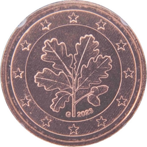 Германия 2 Евро цент (2023) "G" KM#
