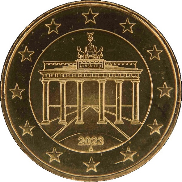 Германия 50 Евро цент (2023) "A" KM#