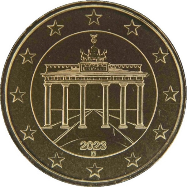 Германия 50 Евро цент (2023) "D" KM#