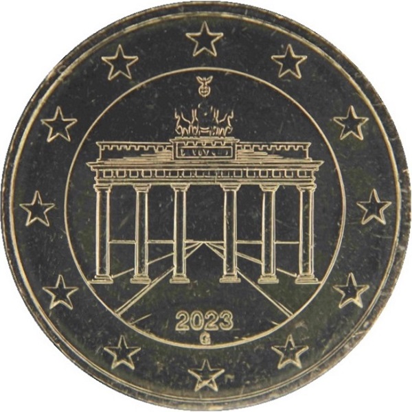 Германия 50 Евро цент (2023) "G" KM#