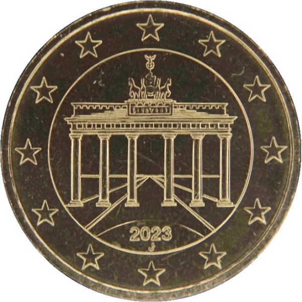 Германия 50 Евро цент (2023) "J" KM#