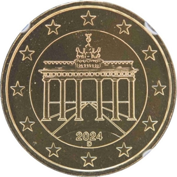Германия 10 Евро цент (2024) "D" KM#