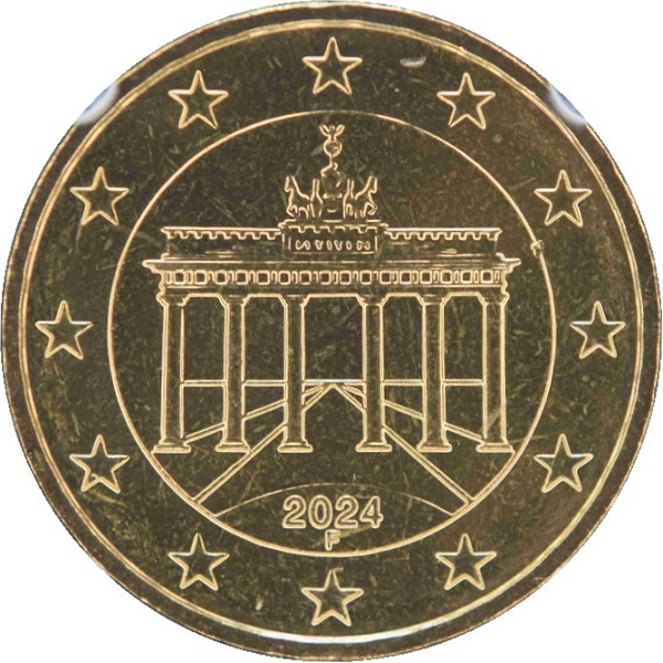 Германия 10 Евро цент (2024) "F" KM#