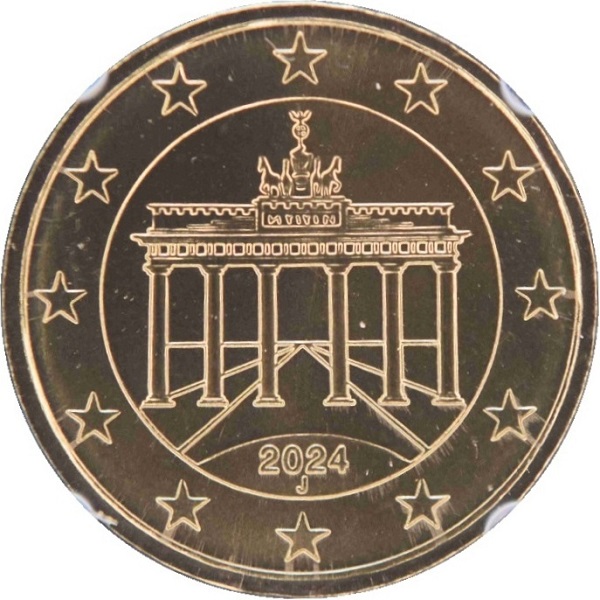 Германия 10 Евро цент (2024) "J" KM#