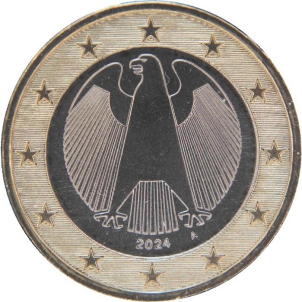 Германия 1 Евро (2024) "A" KM#