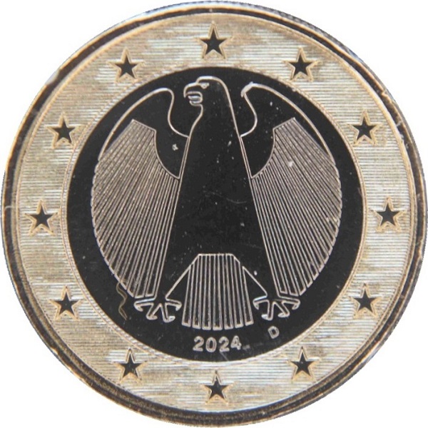 Германия 1 Евро (2024) "D" KM#