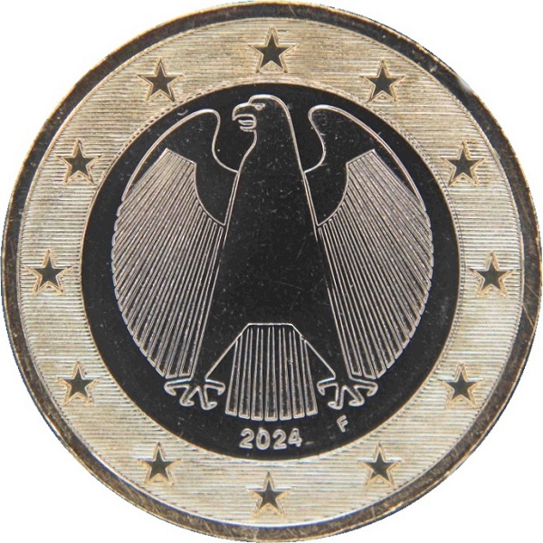 Германия 1 Евро (2024) "F" KM#