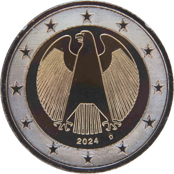 Германия 2 Евро (2024) "D" KM#