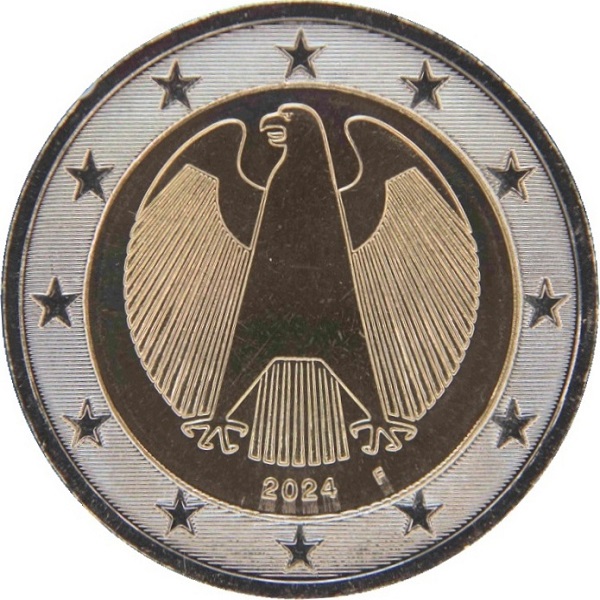 Германия 2 Евро (2024) "F" KM#