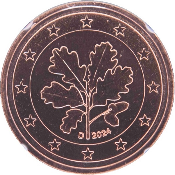 Германия 2 Евро цент (2024) "D" KM#