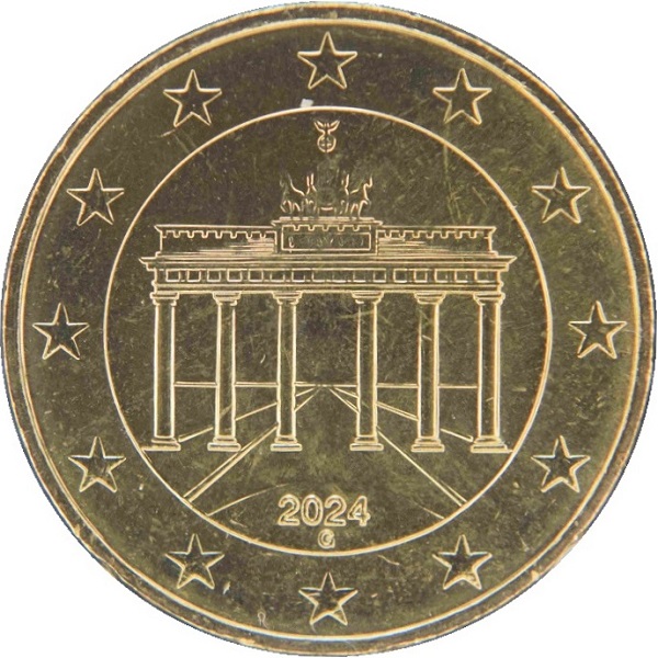 Германия 50 Евро цент (2024) "G" KM#