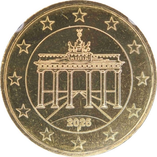 Германия 10 Евро цент (2025) "F" KM#