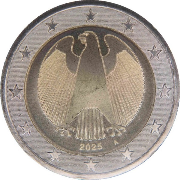 Germany 2 Euro (2025) "A" KM#