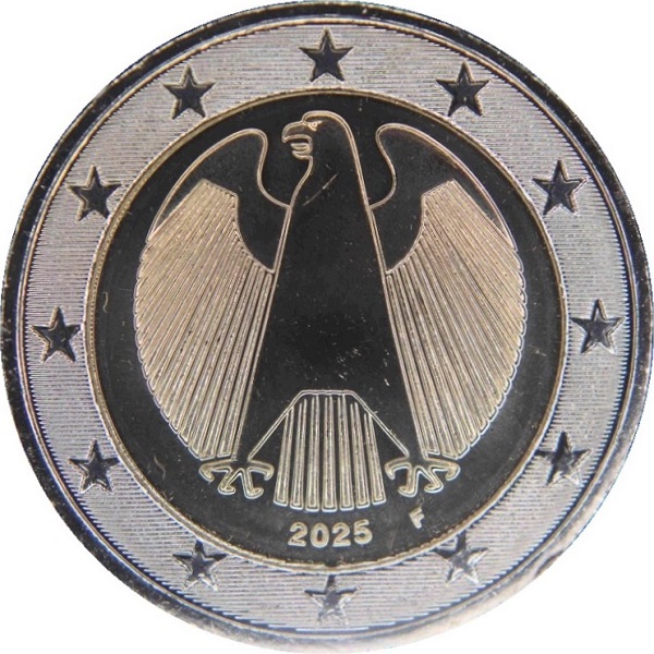 Германия 2 Евро (2025) "F" KM#