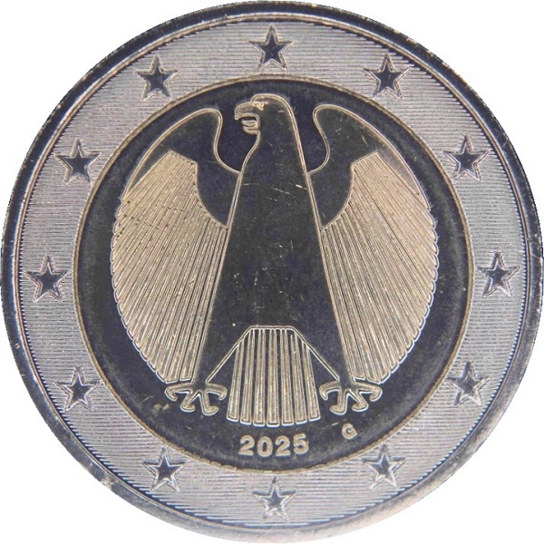 Germany 2 Euro (2025) "G" KM#